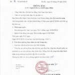 THÔNG BÁO NGHỈ LỄ 30/4 – 1/5/2026